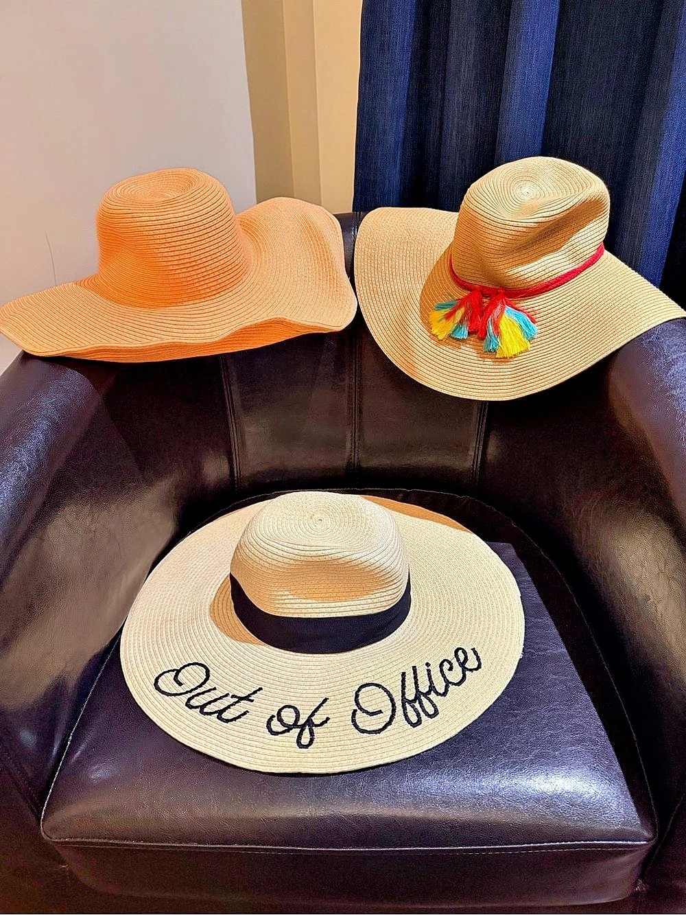 Serra Out of Office Floppy Sun Hat Set Beige & Orange